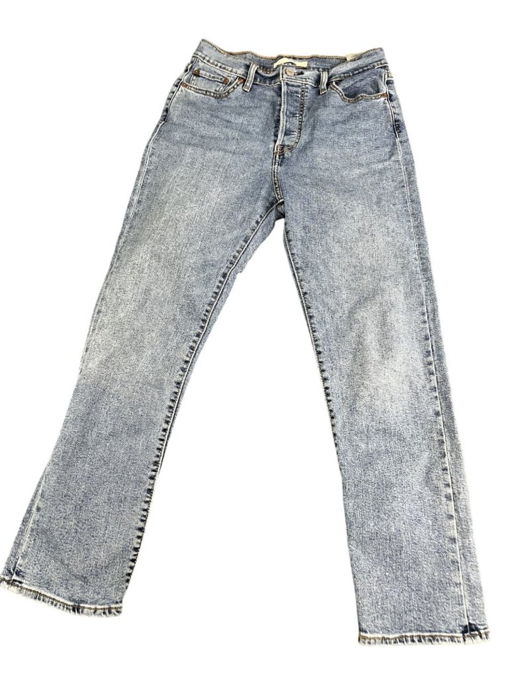 Levi's Womens Wedgie Straight Jeans 29 Light Wash